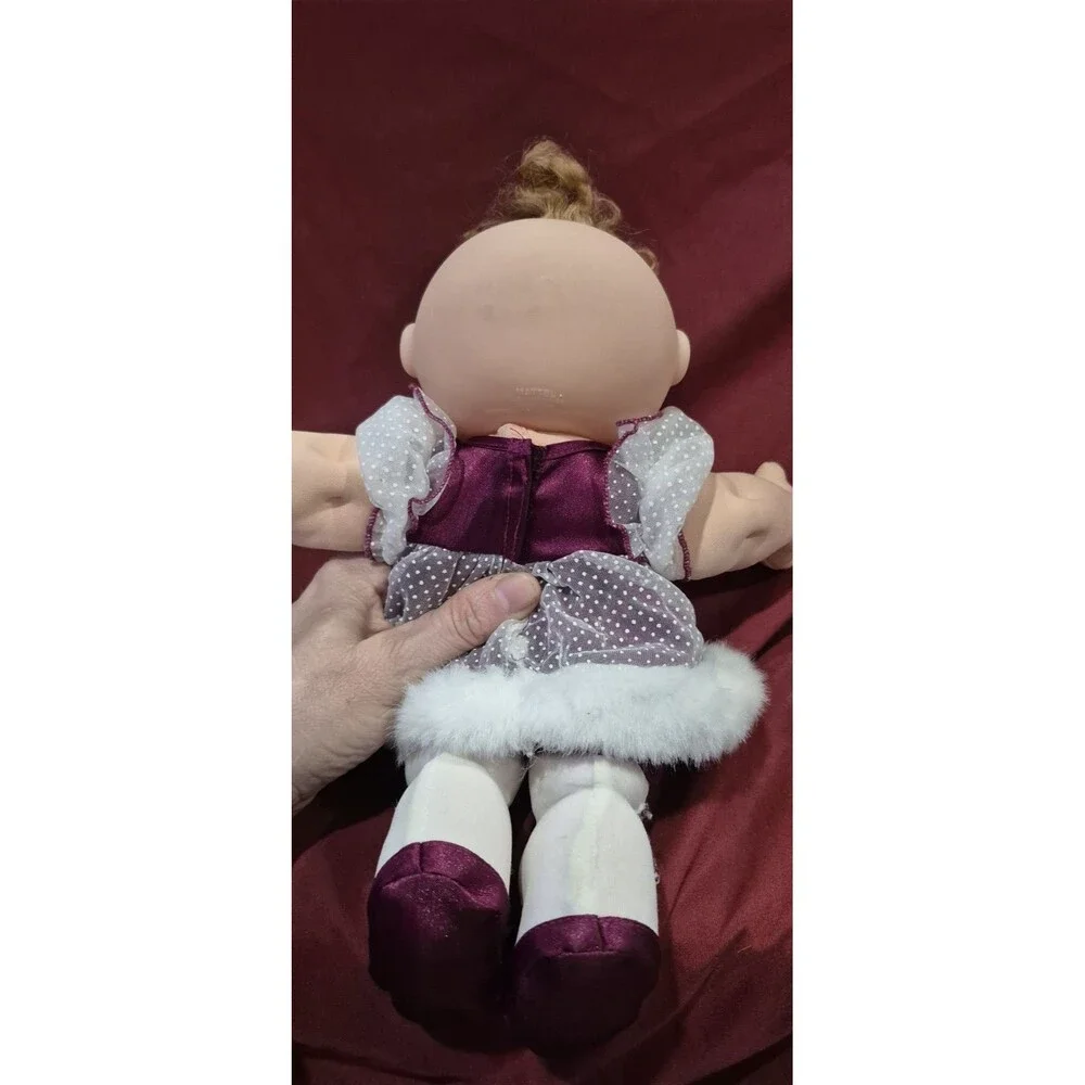Vintage 1991 Cabbage Patch Kids Winter Holiday Doll Avon Mattel Certificate EUC